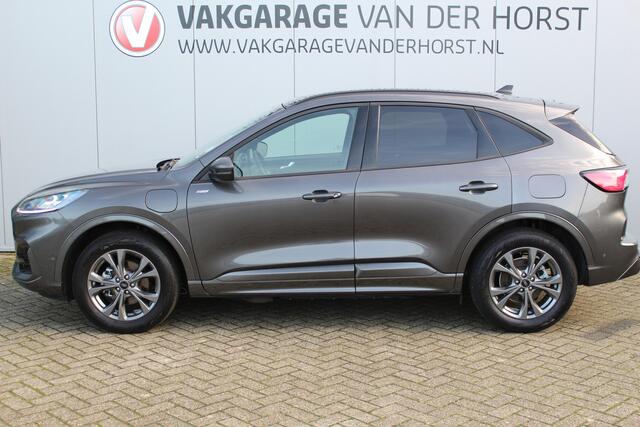 Ford KUGA 2.5-225pk PHEV ST-Line X. Hybride rijden voor een reële prijs ! Adaptive Cruise Control, B&O soundsyst., Stoel-, stuur-, achterbank- en voorraamverwarming, Climate Control, Metallic lak, Camera v+a, Elektr. achterklep, Side- en lane assist etc.