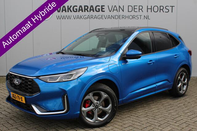 Ford KUGA 2.5-243pk PHEV ST-Line X. Nieuw Model ! Van ¤. 54.937,- voor ¤. 43.735,- ! Trekgewicht van 2.100kg ! Elektr. verstelb. AGR stoelen voor, Stoel-, stuur-, voorraam- en achterbank verwarming, Elektr. panorama/schuif-kanteldak , Trekhaak wegklapbaar,