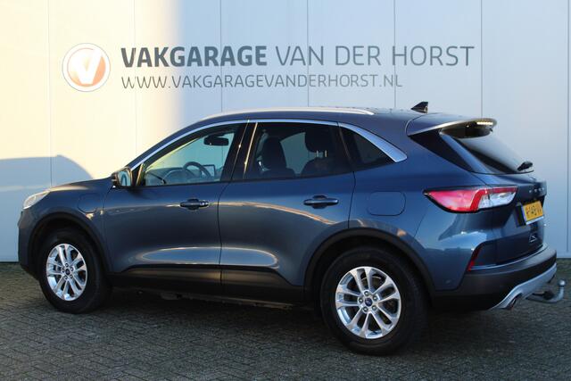 Ford KUGA 2.5-225pk PHEV Titanium X. Luxe hybride rijden voor een reëel bedrag ! Autm. airco, stoel-, stuur- en voorraamverw., elektr. panoramadak, navigatie, telefoonvoorb., camera v+a, elektr. trekhaak, elektr. achterklep, adaptieve cruise cntrl etc.