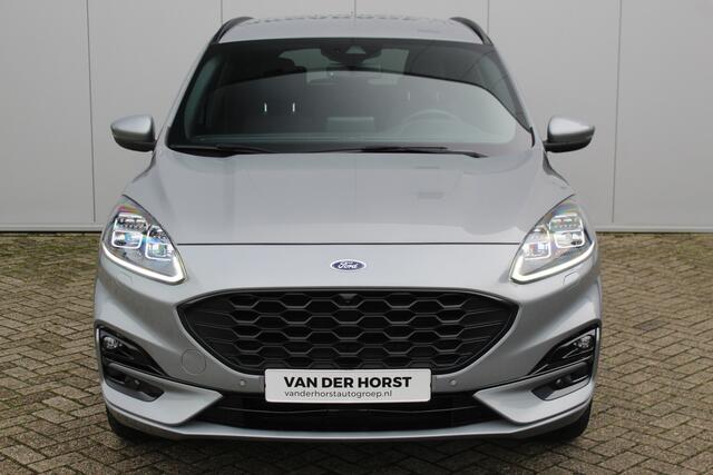 Ford KUGA 2.5-225pk PHEV ST-Line X. Hybride rijden voor een reëel bedrag ! Autm. airco dual, stuur-, stoel-, achterbank- en voorraamverw., keyless entry/keyless go, privacy glass, camera v+a, side- en lane assist, adaptieve cruise cntrl, trekhaak, elektr. achterkle