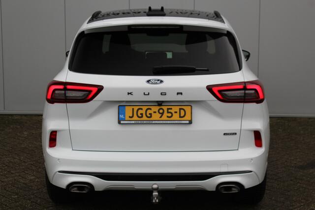 Ford KUGA 2.5-243pk PHEV ST-Line X. Van ¤. 54.937,- voor ¤. 43.735,- ! Trekgewicht van 2.100kg ! Elektr. verstelb. AGR stoelen voor, Stoel-, stuur-, voorraam- en achterbank verwarming, Elektr. panorama/schuif-kanteldak , Trekhaak elektr. wegklapbaar, B&O soundsyst.