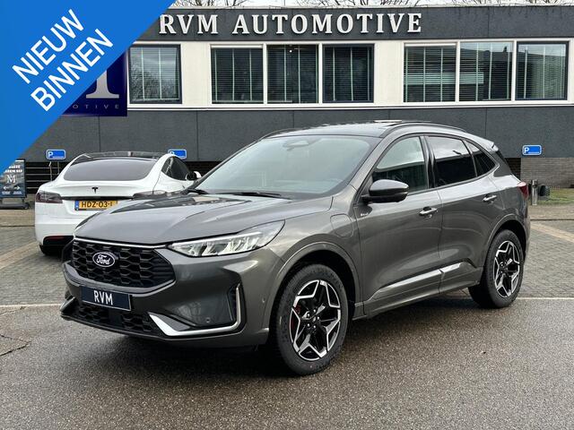 Ford KUGA 2.5 PHEV ST-Line X NIEUWE AUTO | FABRIEKSGARANTIE WINTERPACK | PANO | 360 CAMERA| ELEK. ACHTERKLEP| ACHTERBANK VERWARMD | STOEL + STUURVERWARMING | SUPER COMPLEET!