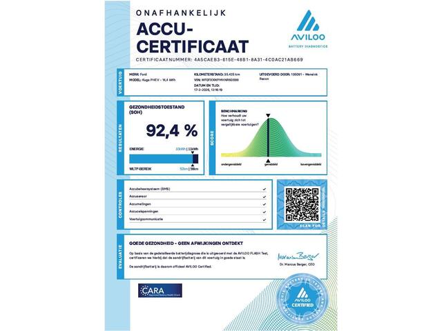 Ford KUGA 2.5 PHEV ST-Line | SOH 92,4% | Panoramadak | Winterpakket | Parkeercamera | Elek. Achterklep | Navigatie | Climate Control | Keyless Entry/Go | Apple Carplay/Android Auto |