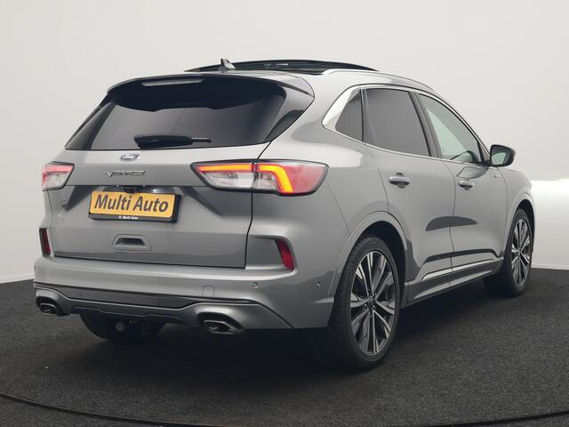 Ford KUGA 2.5 Vignale Plug In Hybrid 225pk Dealer O.H. PHEV | Trekhaak Afn. | Panodak | Head Up | 360 Camera | Bang & Olufsen | Lederen Sportstoelen Memory & Verwarmd | Keyless | Stuur Verwarmd | Blis | Virtual | Navigatie | DAB |