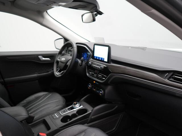 Ford KUGA 2.5 Vignale Plug In Hybrid 225pk Dealer O.H. PHEV | Trekhaak Afn. | Panodak | Head Up | 360 Camera | Bang & Olufsen | Lederen Sportstoelen Memory & Verwarmd | Keyless | Stuur Verwarmd | Blis | Virtual | Navigatie | DAB |