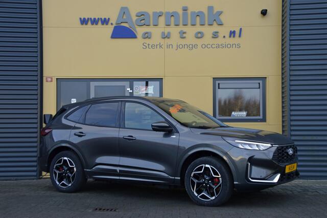 Ford KUGA 2.5 PHEV hybride 242 pk St-line X technopack, camera, winterpack, trekhaak, agr stoelen incl mem, lederen bekl, B&O sound.