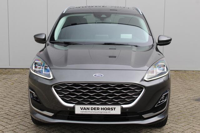 Ford KUGA 2.5-225pk PHEV 'Vignale' Plug-in Hybrid Automaat. Luxe hybride rijden voor een reëel bedrag ! Trekhaak, Adaptieve Cruise Cntrl, Climate Cntrl, Side- en lane assist, Head-Up display, Winter Pack, Driver Ass. Pack, Camera, Elektr. achterklep etc.