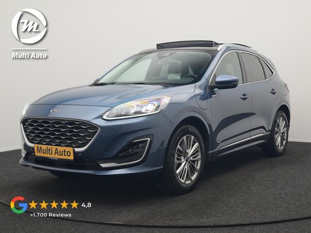 Ford KUGA 2.5 Vignale PHEV 225pk Dealer O.H. | Trekhaak Af Fabriek | Panodak | Adaptive Cruise | 360 Camera | Head Up | Bang & Olufsen | Lederen Sportstoelen Memory & Verwarmd | Stuur Verwarmd | Keyless | Blis | DAB |