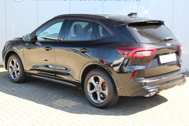 Ford KUGA 2.5-243pk PHEV ST-Line X. Trekgewicht 2.100kg ! Nieuw model ! Van ¤. 54.937,- voor ¤. 43.735,- ! Trekgewicht van 2.100kg ! Elektr. panodak, Elektr. inklapb. trekhaak, stoel-, stuur- en voorraamverw., camera v+a, HUD, Apple carplay/Android auto, Elektr. ve