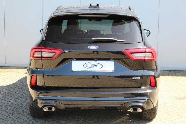 Ford KUGA 2.5-243pk PHEV ST-Line X. Trekgewicht 2.100kg ! Nieuw model ! Van ¤. 54.937,- voor ¤. 43.735,- ! Trekgewicht van 2.100kg ! Elektr. panodak, Elektr. inklapb. trekhaak, stoel-, stuur- en voorraamverw., camera v+a, HUD, Apple carplay/Android auto, Elektr. ve