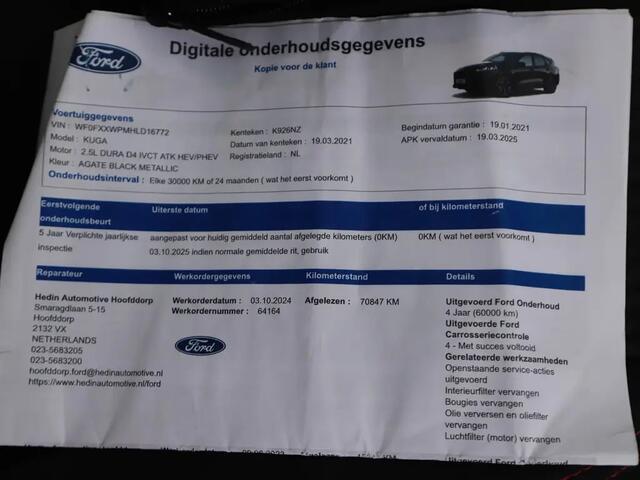 Ford KUGA 2.5 PHEV ST-Line | Gratis Afleverpakket! | Trekhaak | Panoramadak |