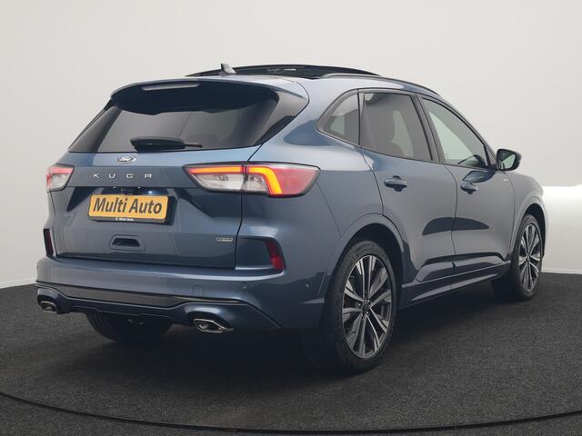Ford KUGA 2.5 ST-Line X PHEV 225pk Dealer O.H. | Trekhaak Af Fabriek | Panodak | Adaptive Cruise | Head Up | 360 Camera | Alcantara Sportstoelen & Stuur Verwarmd | Bang & Olufsen | Keyless | Blis | Apple Carplay | Navigatie | DAB | Plug In Hybrid |