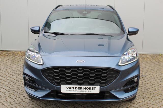 Ford KUGA 2.5-225pk PHEV ST-Line X. Hybride rijden voor een reële prijs ! Camera v+a, LED verl., autm. airco dual, adapt. cruise cntrl, B&O soundsyst., stoel- en voorraamverw., keyless entry & start, elektr. achterklep, navigatie, telefoonvoorb. etc.
