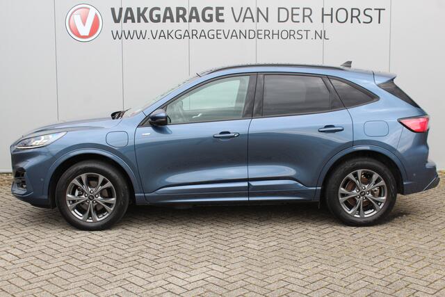 Ford KUGA 2.5-225pk PHEV ST-Line X. Hybride rijden voor een reële prijs ! Camera v+a, LED verl., autm. airco dual, adapt. cruise cntrl, B&O soundsyst., stoel- en voorraamverw., keyless entry & start, elektr. achterklep, navigatie, telefoonvoorb. etc.