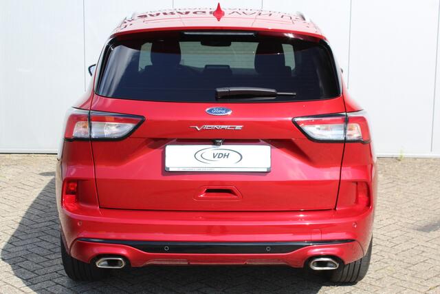 Ford KUGA 2.5-225pk PHEV 'Vignale'. Zeer luxe hybride rijden voor een reële prijs ! Slechts 33.000km ! Autm.airco dual, stuur-, stoel-, achterbank- en voorraamverw., LED verl., lederen interieur, B&O soundsyst., lane- en side assist etc.