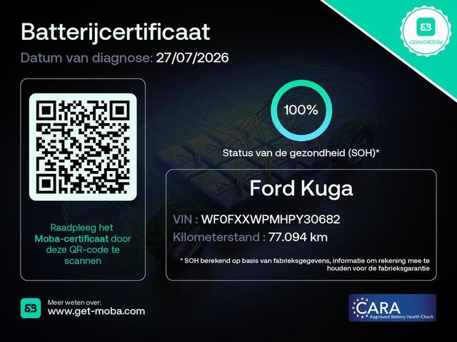 Ford KUGA 2.5 PHEV ST-Line | SoH 100% | Winter-Pack | Carplay | Lm velgen | Navigatie | Camera