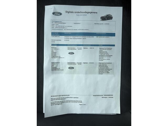 Ford KUGA 2.5 PHEV ST-Line X / Dealer onderhouden / Trekgewicht 1.500 kg / Navigatie / Stuur-, stoel- & achterbankverwarming / Parkeer assistent/ Camera 360° / Elektrische stoel & klep / 18" LM wielen / Adaptief cruise control / Apple Carplay Android Auto /