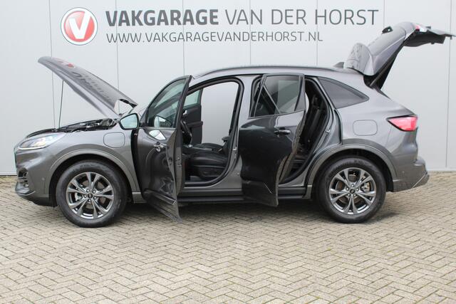 Ford KUGA 2.5-225pk PHEV ST-Line X. Hybride rijden voor een reëel bedrag ! Autm. airco dual, adapt. cruise control, navigatie, LED verl., telefoonvoorb., lane- en side assist, elektr. achterklep, B&O soundsyst., camera v+a, stoel- en voorraamverw. etc.
