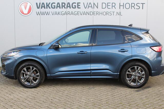 Ford KUGA 2.5-225pk PHEV ST-Line X. Trekhaak ! Hybride rijden voor een reëel bedrag ! Trekhaak+afneembare kogel, autm. airco, adaptieve cruise control, camera v+a, B&O soundsystem, stoel-, stuur-, voorraam- en achterbank verwarming, lane- en side assist, etc