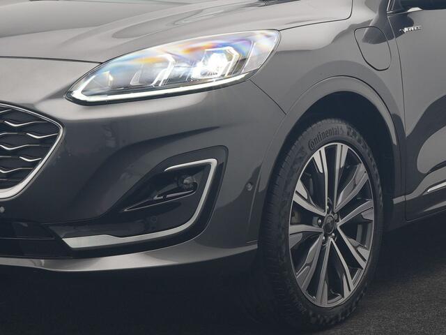 Ford KUGA 2.5 Vignale PHEV 225pk Dealer O.H. | Trekhaak Af Fabriek | Panodak | Adaptive Cruise | Head Up | 360 Camera | Bang & Olufsen | Lederen Comfortstoelen Memory & Verwarmd | Stuur Verwarmd | Apple Carplay | Blis | Keyless | DAB | Navigatie | 20"L.M | Plug In Hybrid |
