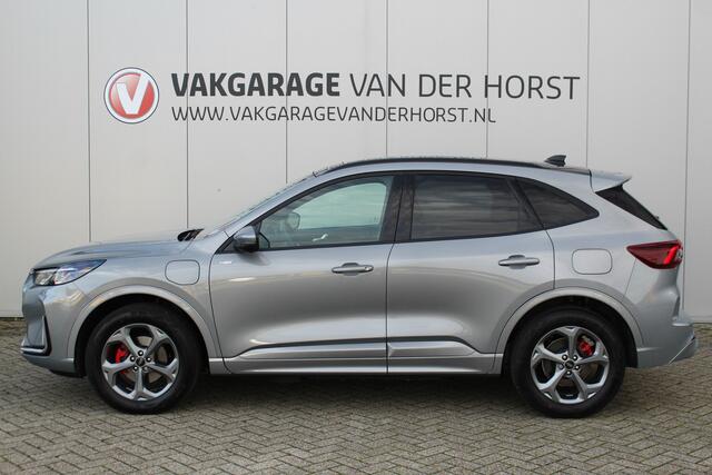 Ford KUGA 2.5 243 pk PHEV ST-Line X Maart 2026, slechts 9.800km ! Autm. airco dual, elektr. panodak, elektr. achterklep, leer/alcantara, klep, LED verl., navigatie, telefoonvoorb., stoel-, stuur-, voorraam- en achterbankverw., side- en lan – foto 4