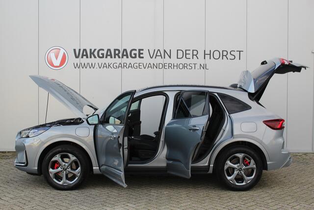 Ford KUGA 2.5 243 pk PHEV ST-Line X Maart 2026, slechts 9.800km ! Autm. airco dual, elektr. panodak, elektr. achterklep, leer/alcantara, klep, LED verl., navigatie, telefoonvoorb., stoel-, stuur-, voorraam- en achterbankverw., side- en lan – foto 5