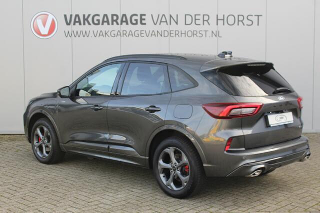 Ford KUGA 2.5 243 pk PHEV ST-Line X Febr. 2026, slechts 4.300km ! Autm. airco dual, elekt. achterklep, leer/alcantara, LED verl., navigatie, telefoonvoorb., stoel-, stuur-, voorraam- en achterbankverw., side- en lan – foto 3