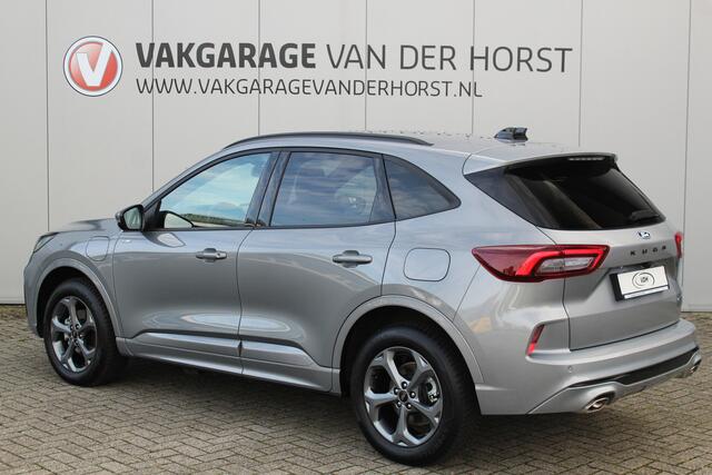 Ford KUGA 2.5 243 pk PHEV ST-Line X Maart 2026, slechts 8.700km ! Autm. airco dual, LED verl., navigatie, telefoonvoorb., stoel-, stuur-, voorraam- en achterbankverw., side- en lan – foto 3