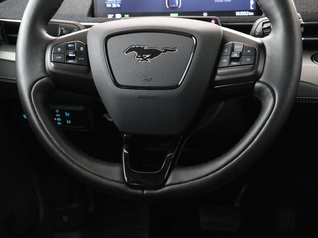 Ford MUSTANG Mach-E RWD 75 kWh | SOH 91% | Panoramadak | 360 Camera | Leder | Stoelverwarming | B&O Sound | Adaptive cruise | Park Assist | Keyless | Carplay | Navigatie | Full LED