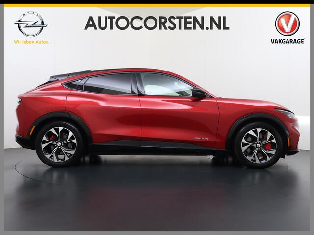 Ford MUSTANG Mach-E AWD 75kWh Trekhaak Techn.Plus Panoramadak 360°Camera Adap.Cruise B&O®-Hifi Leder+Memory Stoel+Stuurverwarming Elek.Stoelen Navi Pdc Keyless Android Auto Apple Carplay Elek.Achterklep Lmv 19" DAB Bluetooth Led 1e Eigenaar Origineel Nederlandse Auto 