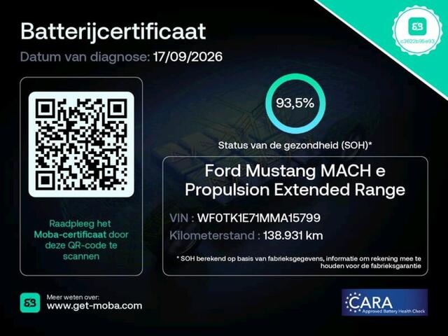 Ford MUSTANG Mach-E SOH 93.5% Extended RWD 98 kWh incl BTW Origineel NL – foto 2