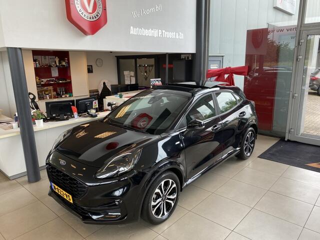 Ford PUMA 1.0 EcoBoost Hybrid ST-Line,Automaat, Panoramadak,Navigatie,Parkeer Assistent,Trekhaak,Virtual Cockpit,App-Connect,Spraakbediening,Lane Assist,Cruise Control,LED,Parkeersensoren Achter,17 Inch Lmv