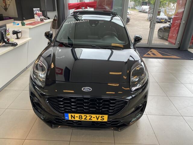 Ford PUMA 1.0 EcoBoost Hybrid ST-Line,Automaat, Panoramadak,Navigatie,Parkeer Assistent,Trekhaak,Virtual Cockpit,App-Connect,Spraakbediening,Lane Assist,Cruise Control,LED,Parkeersensoren Achter,17 Inch Lmv