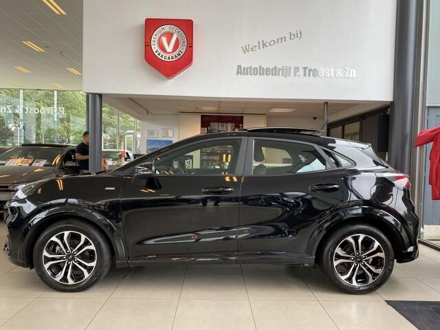 Ford PUMA 1.0 EcoBoost Hybrid ST-Line,Automaat, Panoramadak,Navigatie,Parkeer Assistent,Trekhaak,Virtual Cockpit,App-Connect,Spraakbediening,Lane Assist,Cruise Control,LED,Parkeersensoren Achter,17 Inch Lmv