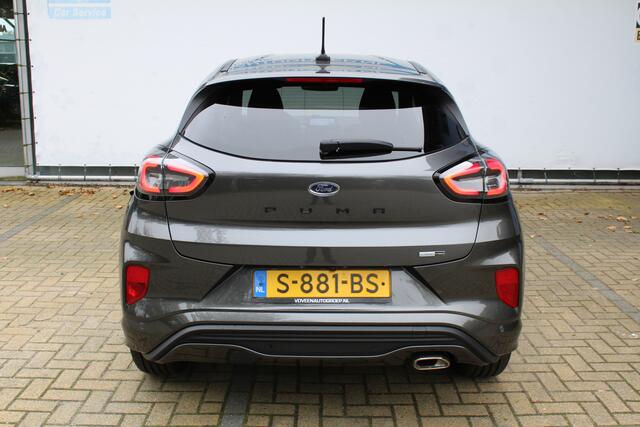 Ford PUMA 1.0 EcoBoost Hybrid ST-Line | Incl. 12 maanden Garantie | Stoel/stuur verwarming | Achteruitrijcamera | Parkeersensoren V+A | Cruise controle | Lane assist | Navigatie | Climate controle | Keyless start | Draadloze telefoonlader | Automatisch inparkeren |