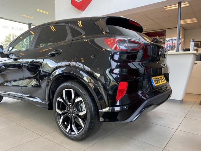 Ford PUMA 1.0 EcoBoost Hybrid ST-Line 155pk Automaat/Virtual cockpit/App-connect/Navigatie/Dodehoek detectie/Achteruitrijcamera/Climate control/Adaptive cruise control/Lane assist/Parkeersensoren rondom/Stoelverwarming/Stuurverwarming/Voorruitverwarming/B&O Audio/D