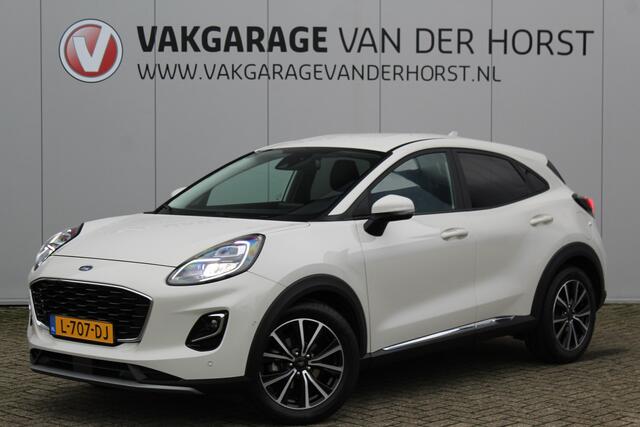 Ford PUMA 1.0-125pk EcoBoost Mild-Hybrid Titanium X. Prachtige erg goed onderhouden Ford Puma, slechts 50.000km ! Autm. airco, camera, navigatie, telefoonvoorb., trekhaak, LED verl., massage stoelen etc.