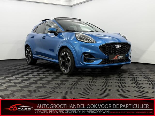 Ford PUMA 1.0 EcoBoost Hybrid ST-Line X Pano, Half leder, Navi, Camera, Keyless start, Cruise control, Virtual desk, Winterpakket, 2 jaar garantie