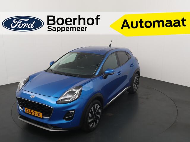 Ford PUMA EcoBoost Hybrid Titanium | Elek achterklep | Winterpack | All season | Adap. Cruise | Bliss | Camera | 100% dealer onderhouden |