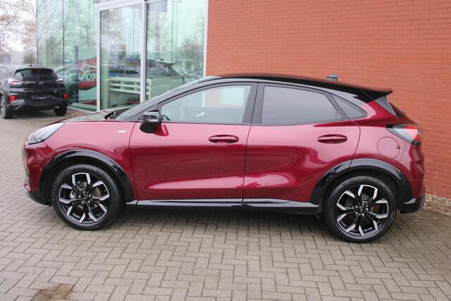 Ford PUMA 1.0 EcoBoost Hybrid ST-Line X | Automaat 125pk | Vivid Ruby Edition | Stoelverwarming | Adaptive cruise control | Bang&Olufsen | Half leder | Camera | Elektrische achterklep