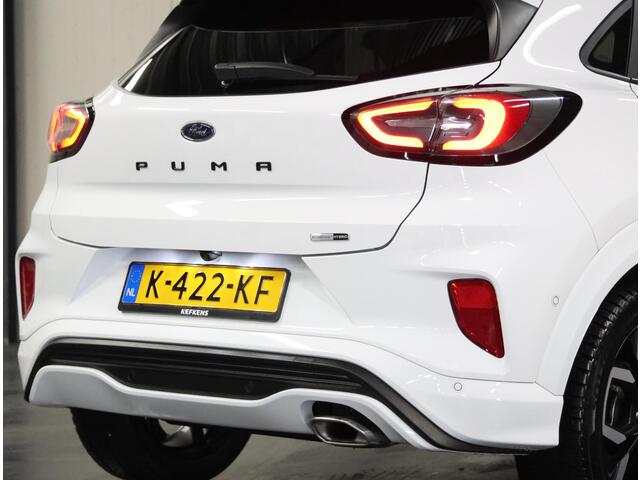 Ford PUMA 125PK Hybrid ST-Line X | AppleCarplay/AndroidAuto | Armsteun | B&O | Winterpack | Camera | Climate Control | Adaptieve Cruise Control | Dodehoekdetectie | LEER/Stof | Navigatie | Isofix | LED lampen | Privacy Glass | Parkeersensoren |