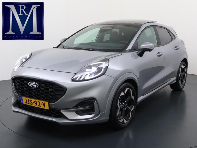 Ford PUMA ST-line X 155pk HYBRIDE | MHEV BOMVOL!! | WINTERPACK VERW. VOORRUIT | ELEK. PANORAMADAK | B&O | ELEK. ACHTERKLEP | 360 CAM | STOEL + STUUR VERW. | TREKHAAK AFNEEMB. | FABRIEKSGARANTIE TOT 12-2022