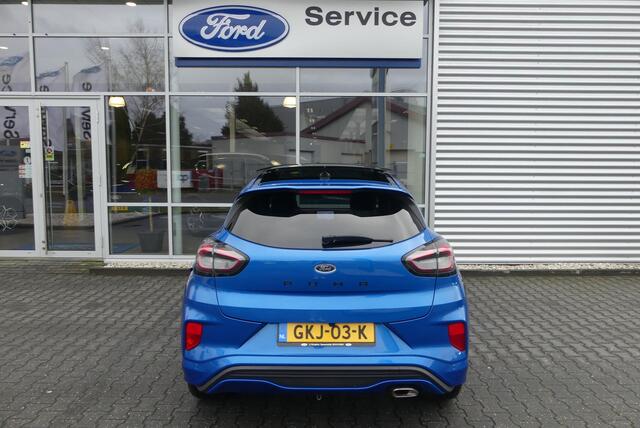 Ford PUMA 1.0 EcoBoost ST-Line X Vignale TREKHAAK AFNEEMBAAR (900KG), PANO, WINTER PACK, ADAPT. CRUISE, CLIMA, NAVI, CAMERA, PDC V&A, APPLE CARPLAY/ANDROID AUTO, BLIS, KEYLESS, B&O, ELEKT. ACHTERKLEP, 73.242KM