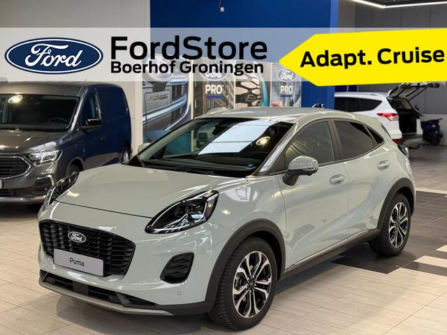 Ford PUMA EcoBoost Hybrid 125pk Titanium | Winterpack | Adapt. Cruise | Dodehoek detectie | 360 Camera | All-season banden | Fabr. Gar. t/m 01-2029