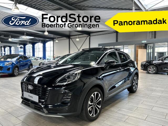 Ford PUMA EcoBoost Hybrid 125pk Titanium | Pano | Winterpack | Adapt. Cruise | Dodehoek detectie | 360 Camera | Fabr. Gar. t/m 05-2029