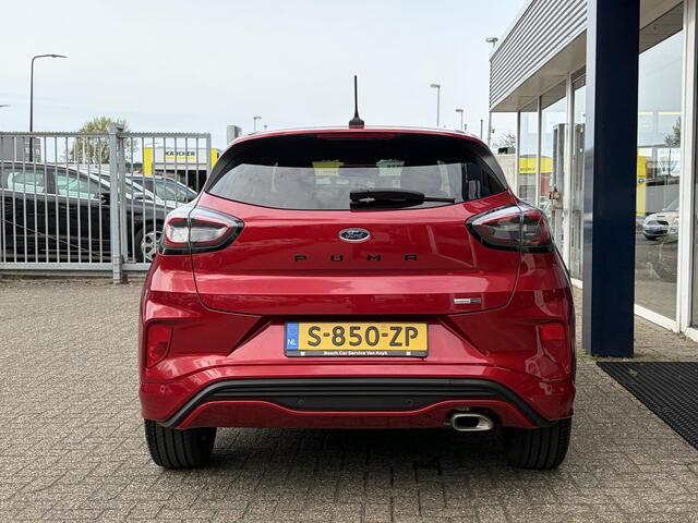 Ford PUMA 1.0 EcoBoost Hybrid ST-Line / 125 Pk / Automaat / Dealer-Onderhouden / Digitaal Dashboard / LED / DAB / Navi / Apple-Carplay&Android-Auto / Stoel+Stuurverwarming / Draadloze telefoonlader / Airco / Cruise-Control / Lane-Assist / ELKTR-Pakket / PDC Achter 