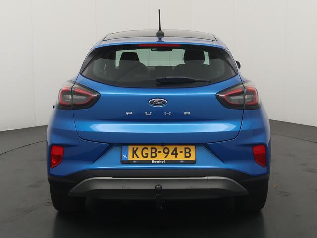 Ford PUMA EcoBoost Hybrid 125pk Titanium | Trekhaak | Pano | Elek achterklep | Winterpack | Adapt. Cruise | Dodehoek detectie | Camera |