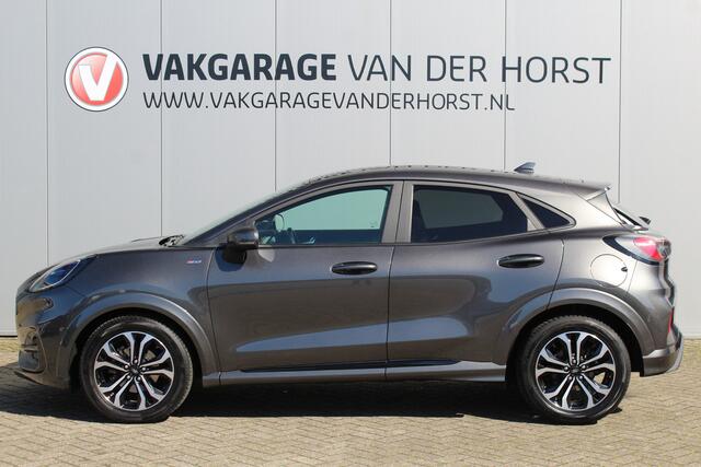 Ford PUMA 1.0-125pk EcoBoost Hybrid ST-Line X. Erg nette en goed onderhouden Ford Puma ! Autm. airco, stoel-, stuur- en voorraamverw., adaptieve cruise cntrl, lane- en side assist, Led verlichting, B&O soundsyst., camera, parkeersensoren etc.