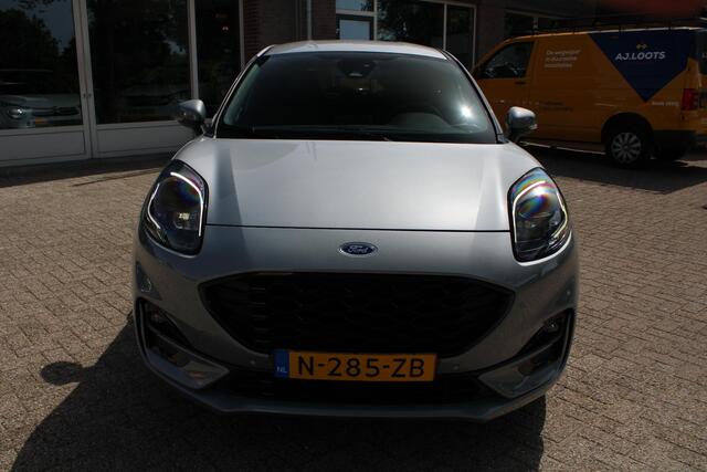 Ford PUMA 1.0 Hybrid ST-Line X 1e Eig, NL, Carplay, Achteruitrijcamera, CC, Stoel/Stuurverwarming, LED, Parkeersens. V en A, 18" LMV