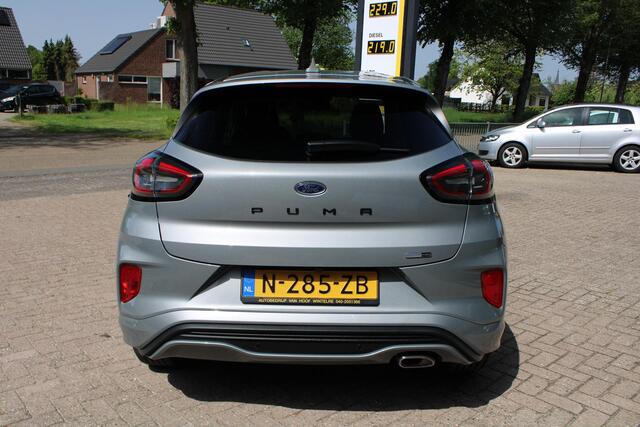 Ford PUMA 1.0 Hybrid ST-Line X 1e Eig, NL, Carplay, Achteruitrijcamera, CC, Stoel/Stuurverwarming, LED, Parkeersens. V en A, 18" LMV